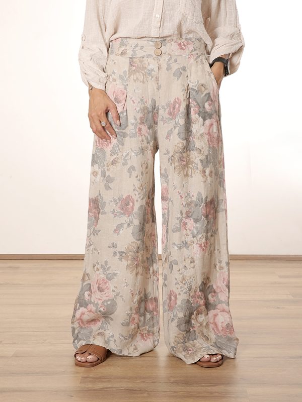 شلوار لینن زنانه